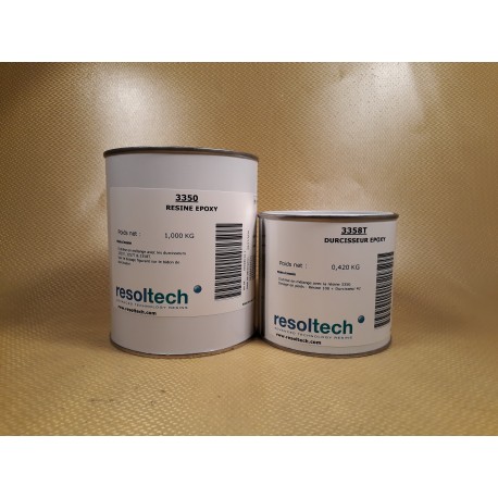 KIT COLLE STRUCTURELLE EPOXY ASSOUPLIE 3350 / 3358T