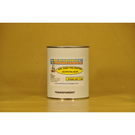 GEL COAT ISOPHTALIQUE QUALITÉ MARINE TRANSPARENT 1 KG